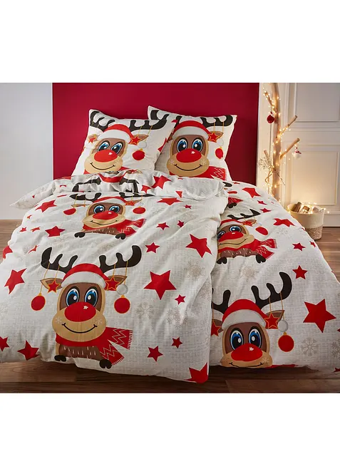 Biancheria da letto con renna, bonprix