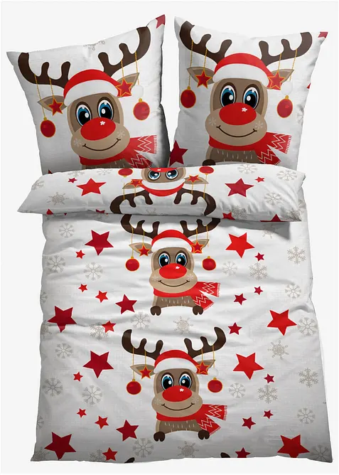 Biancheria da letto con renna, bonprix