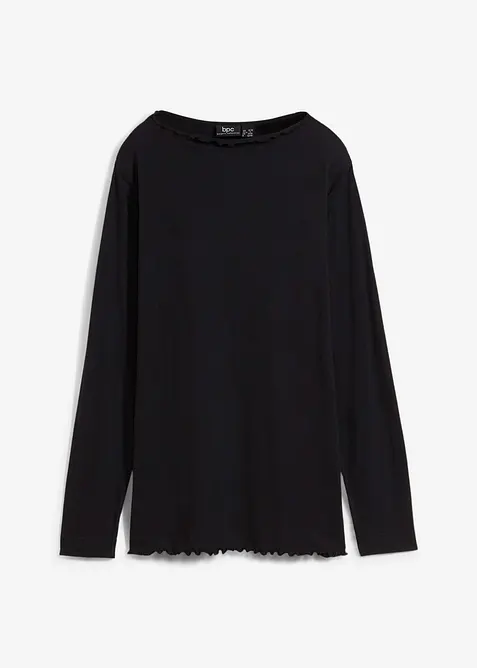 Maglia a maniche lunghe in misto cotone, bonprix