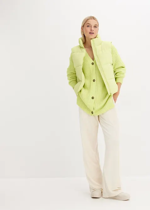 Pantaloni di velluto con cinta elastica, bonprix