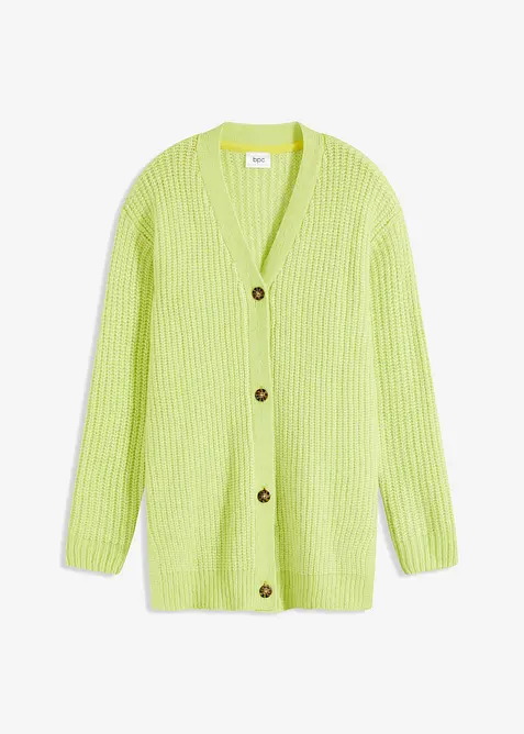 Cardigan in filato grosso di misto lana morbido, bonprix