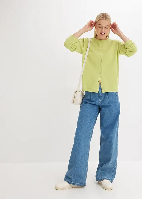 Cardigan in filato fine, bonprix