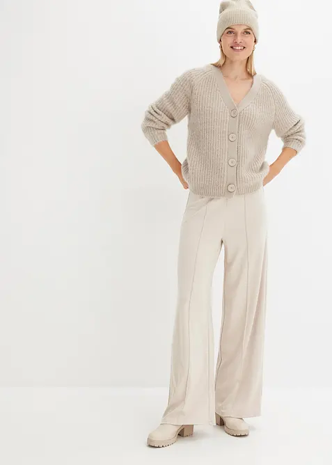 Cardigan a coste in filato grosso, bonprix