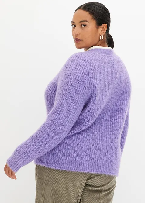 Cardigan a coste in filato grosso, bonprix