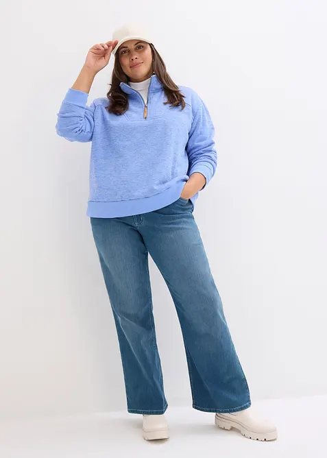 Felpa oversize lunga, morbidissima, bonprix