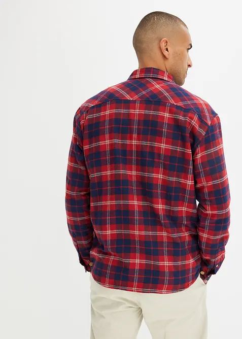 Camicia in flanella con fodera calda in pile, bonprix