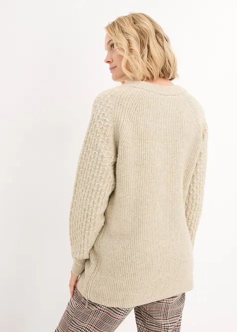 Maglione caldo pr&eacute;maman / da allattamento, bonprix