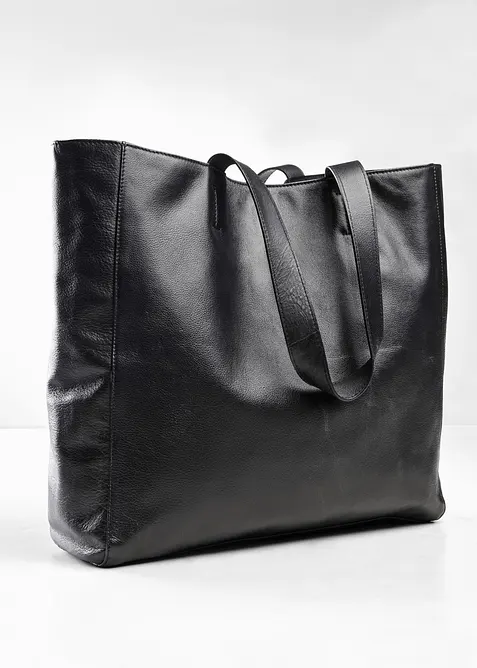 Borsa shopper in pelle XXL, bonprix
