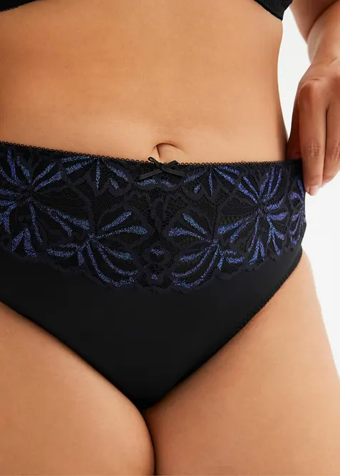 Slip alto con filato glitterato multicolore, bonprix