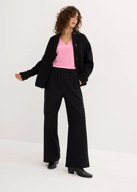 Maglia a maniche lunghe aderente (pacco da 2), bonprix