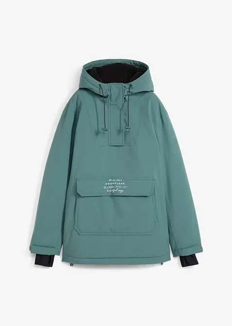 Giacca tecnica da sci da infilare con fodera in pile, impermeabile, bonprix