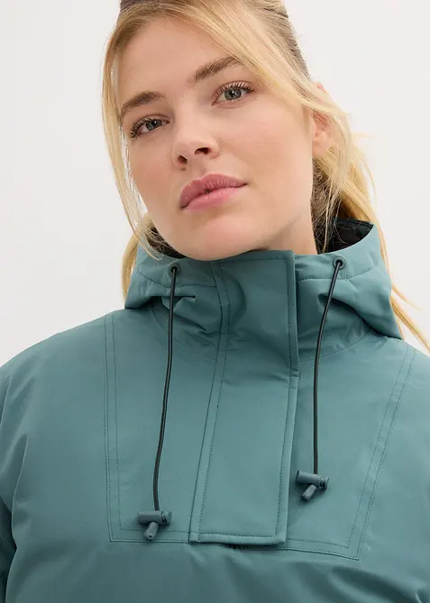 Giacca tecnica da sci da infilare con fodera in pile, impermeabile, bonprix