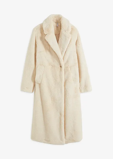 Pelliccia sintetica con collo a revers, bonprix