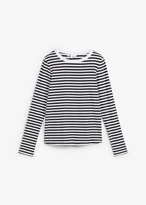 Maglia a maniche lunghe in puro cotone biologico, bonprix