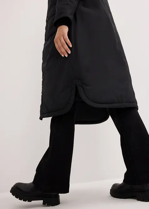 Parka ampio svasato con coulisse, bonprix