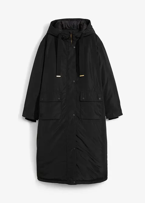 Parka ampio svasato con coulisse, bonprix