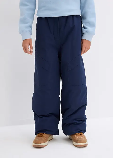 Pantaloni cargo funzionali impermeabili con fodera calda, bonprix