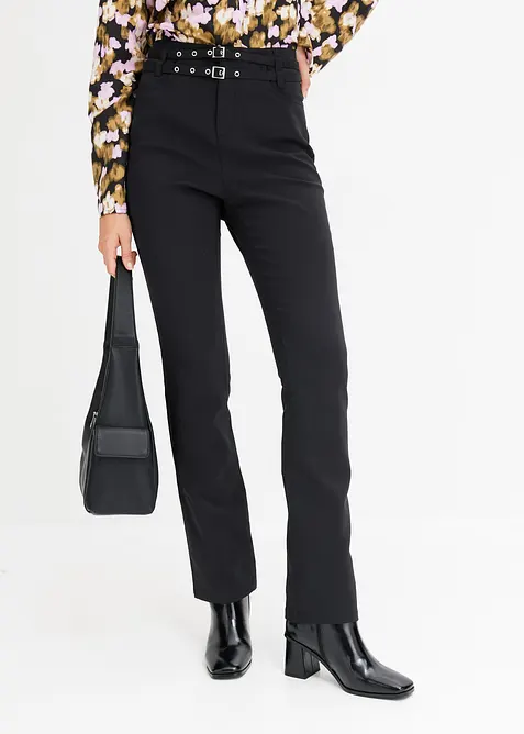 Pantaloni elasticizzati con cotone, bonprix