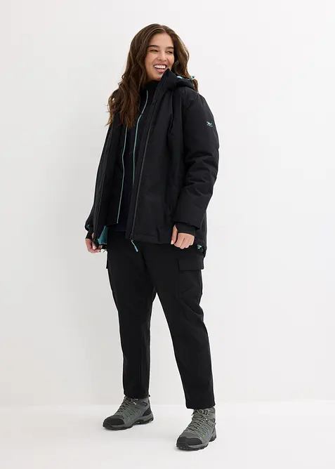 Giacca tecnica imperbeabile effetto 2 in 1, bonprix