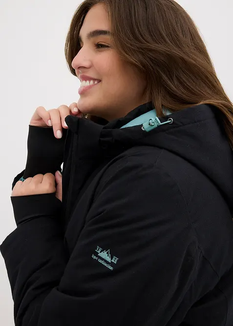 Giacca tecnica imperbeabile effetto 2 in 1, bonprix