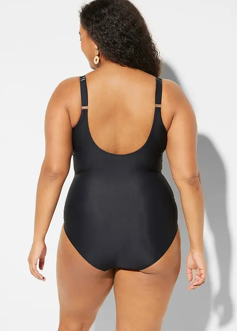 Costume intero con scollatura a V e effetto modellante leggero, bonprix