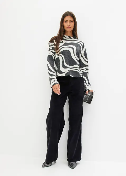 Maglia morbida a coste, bonprix