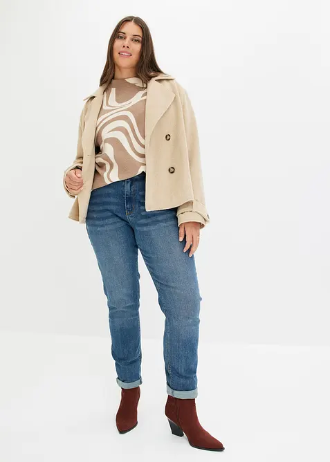 Jeans slim fit, vita alta, bonprix