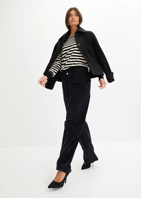 Pantaloni larghi in velluto a coste, bonprix