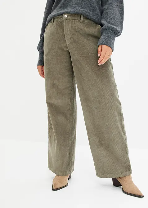 Pantaloni larghi in velluto a coste, bonprix