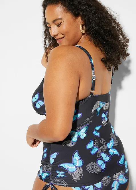 Top per tankini con laccetti da annodare, bonprix