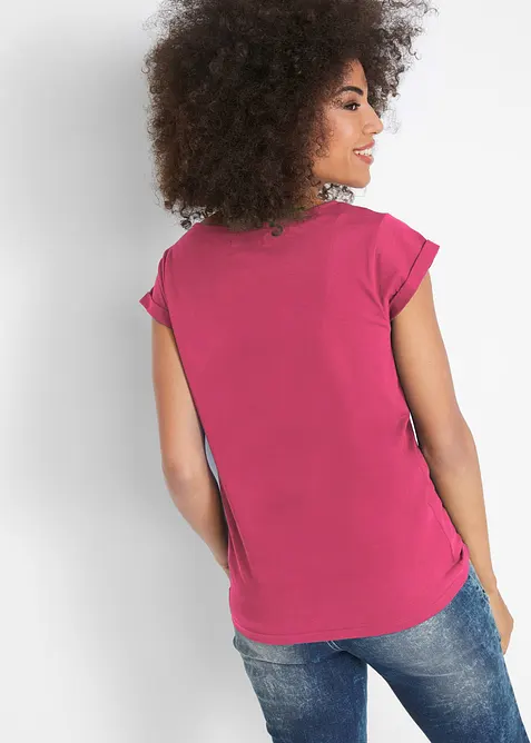 T-shirt in puro cotone, bonprix
