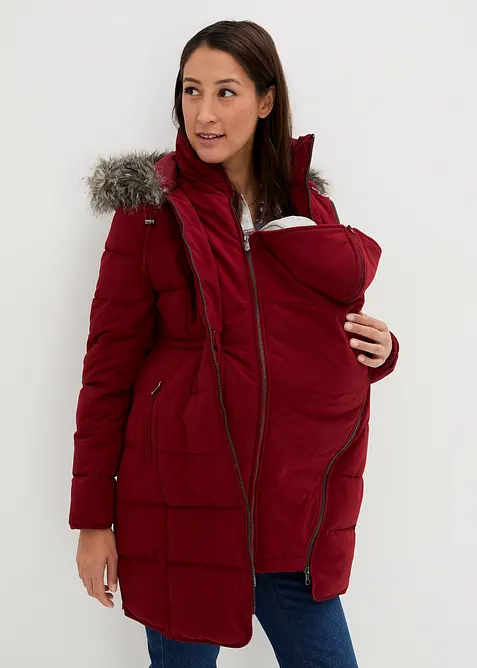Giacca pr&eacute;maman trapuntata 3 in 1 con inserto babywearing, bonprix