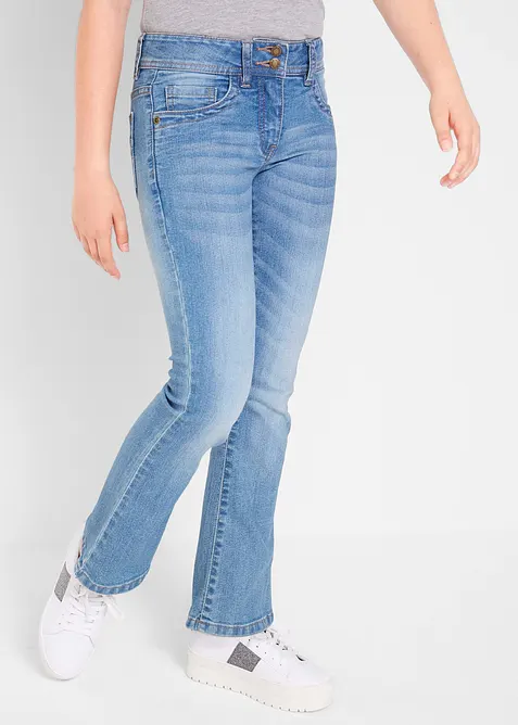Jeans elasticizzati bootcut, vita media, bonprix