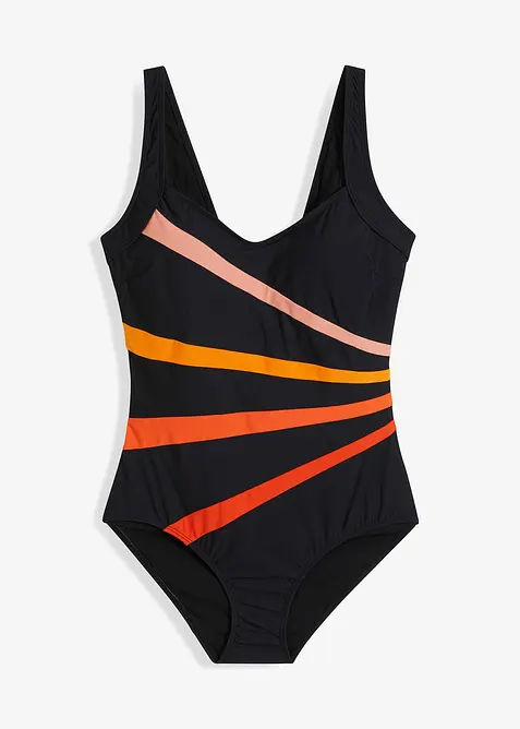 Costume intero con inserti e effetto modellante forte, bonprix