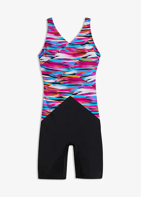 Costume intero a pantaloncino con effetto modellante medio, bonprix