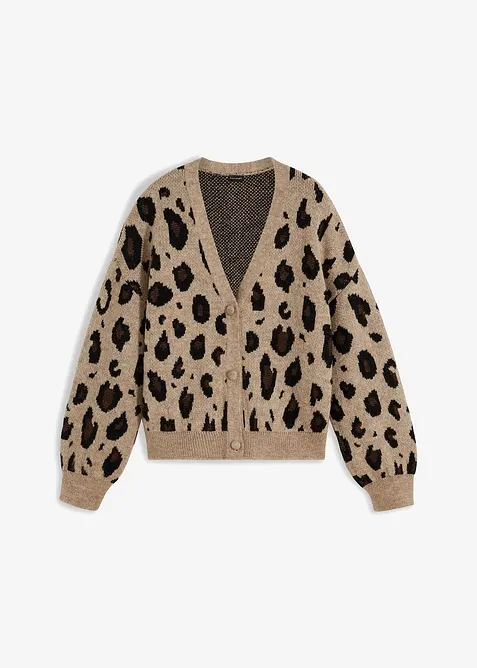 Cardigan leopardato, bonprix