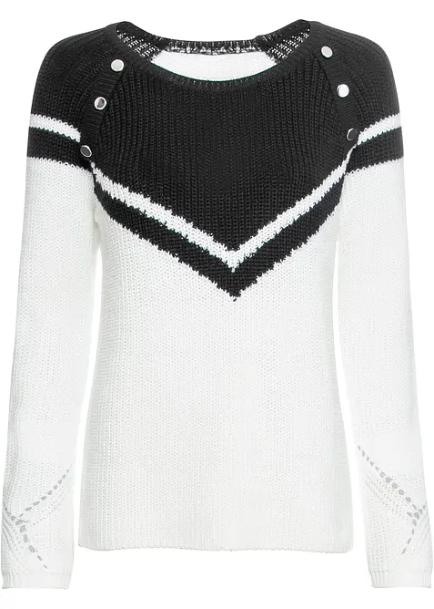 Maglione con bottoni, bonprix