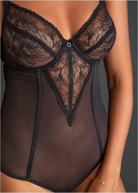 Body con ferretto, bonprix