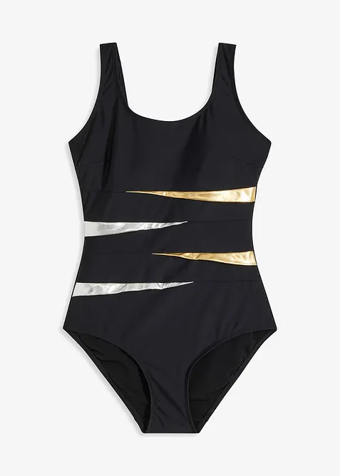 Costume intero con inserti e effetto modellante forte, bonprix