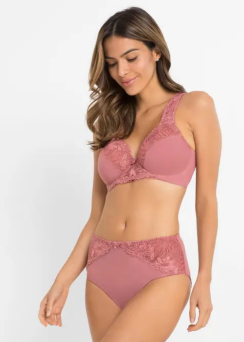 Slip alto con pizzo (pacco da 2), bonprix