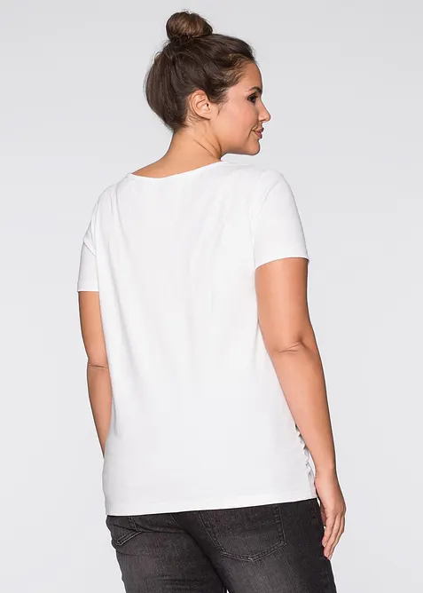 Maglia basic pr&eacute;maman in cotone biologico (pacco da 2), bonprix