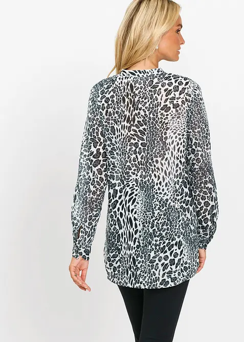 Camicia lunga in chiffon, bonprix