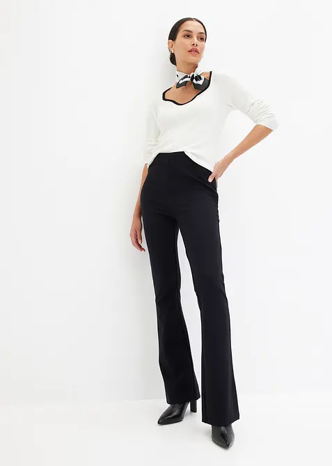 Pantaloni comodi in punto di Roma, bonprix