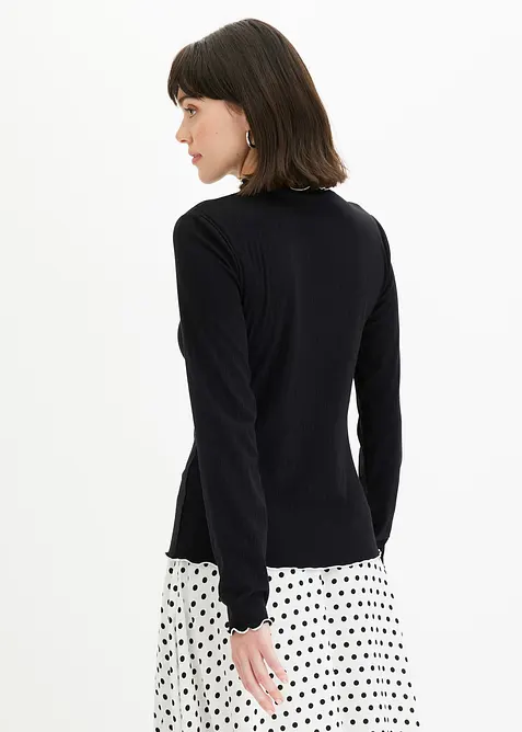 Maglia a coste a maniche lunghe, bonprix