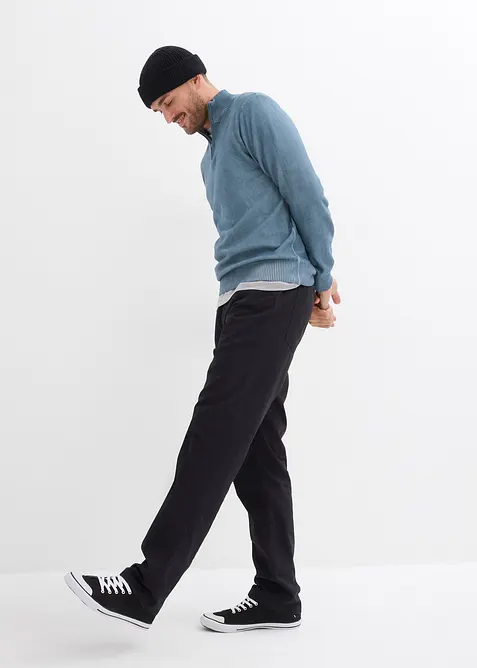 Pantaloni con elastico in vita  regular fit, straight (pacco da 2), bonprix