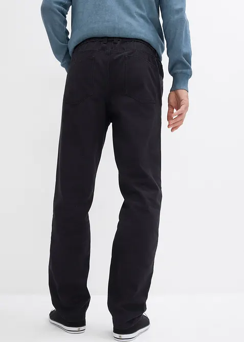 Pantaloni con elastico in vita  regular fit, straight (pacco da 2), bonprix