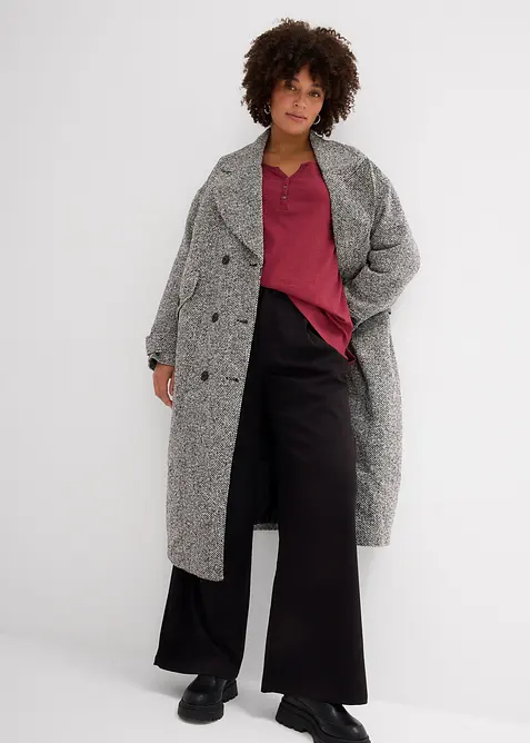 Maglia con bottoncini in puro cotone biologico, bonprix