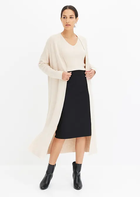 Cardigan lungo con viscosa, bonprix