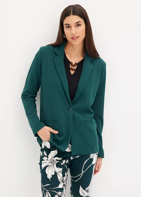 Blazer in jersey cr&ecirc;pe, bonprix