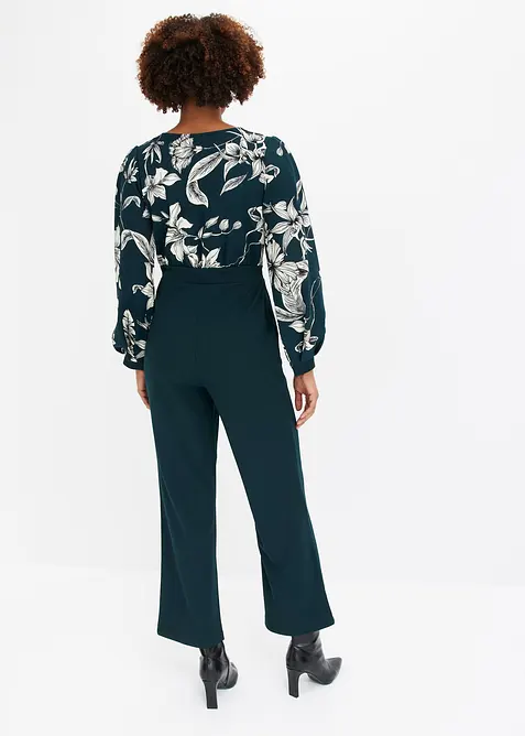 Tuta in jersey con effetto a portafoglio, bonprix